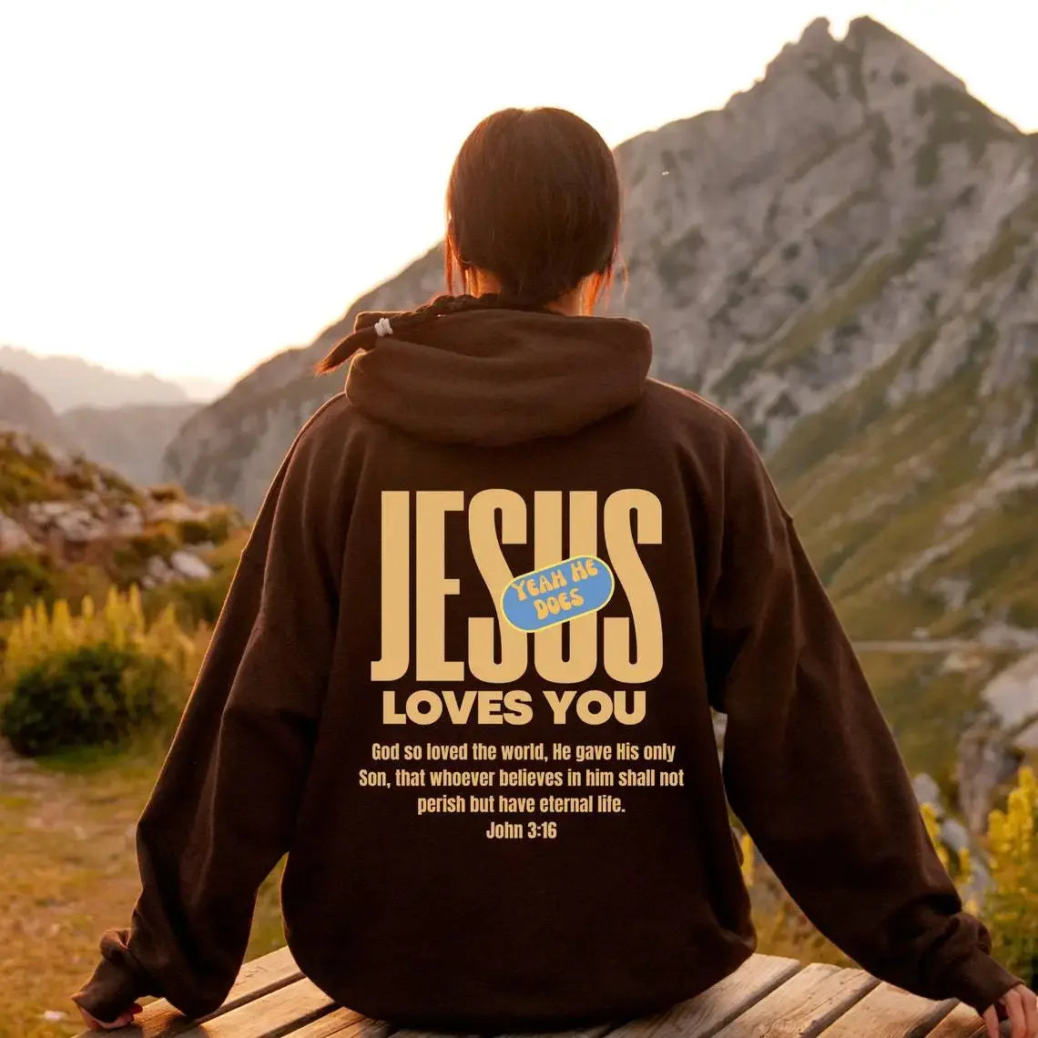 Réconfort et Foi : Pull "Jesus Love You" "Jesus t'aime"