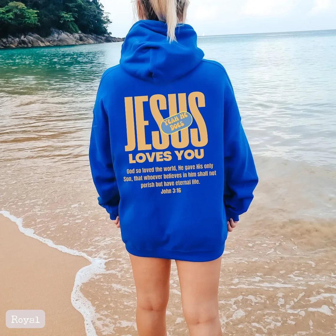 Réconfort et Foi : Pull "Jesus Love You" "Jesus t'aime"