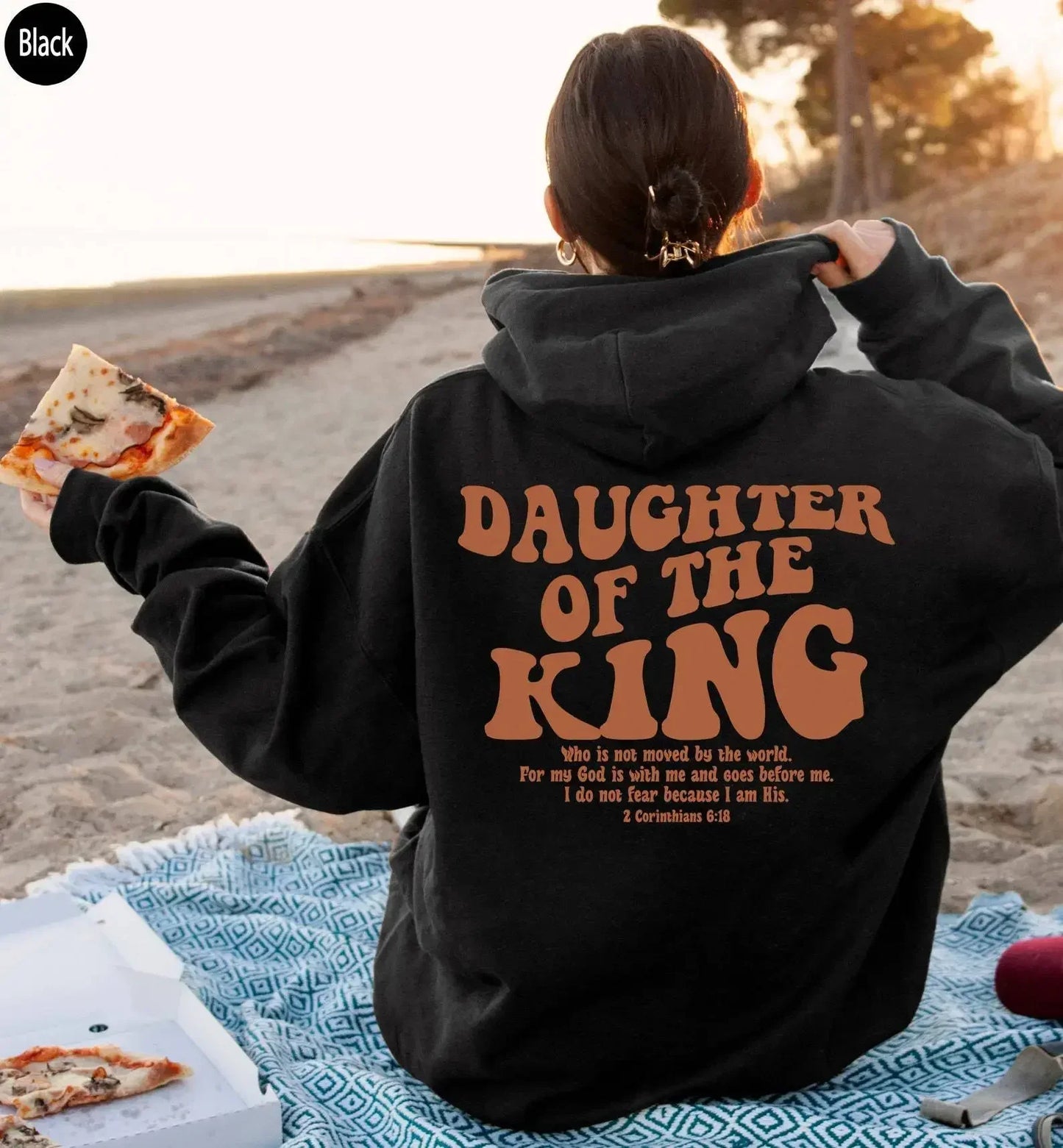 Sweatshirt Esthétique Chrétien "Fille du Roi" Confiance en Soi, Inspiration Spirituelle