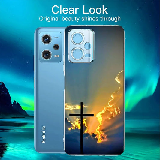 Protégez Votre Smartphone avec l'Étui 'la croix de Jésus' pour Xiaomi Redmi