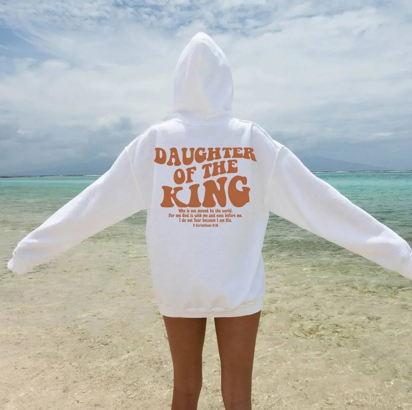Sweatshirt Esthétique Chrétien "Fille du Roi" Confiance en Soi, Inspiration Spirituelle